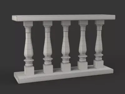 Balustrade Column 3D model