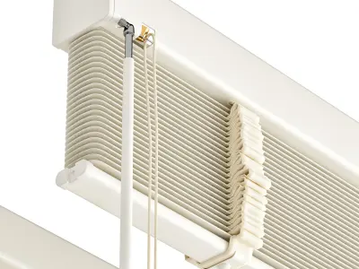 Aluminum Venetian Blinds with Tape Bandalux set 01 3D model