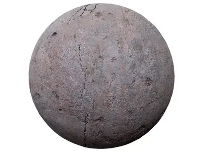 Damaged Concrete Floor PBR Texture