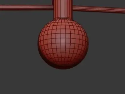 Large Scandinavian Chandelier 3D model