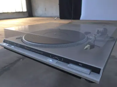 Vintage Record Player Turntable - Technics SL-BD2 Low-poly 3D model