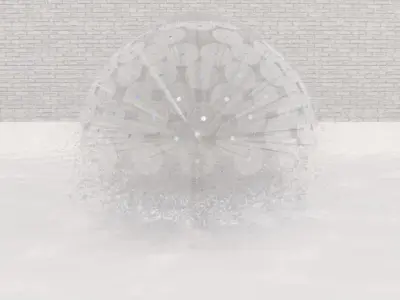 Lumion fountain - animated Low-poly 3D model