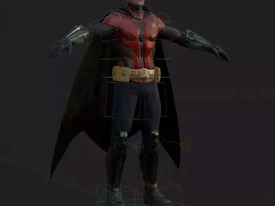 Arkham Batman Joker and Robin 3D Model Collection Rigged PBR 3D Model Pack