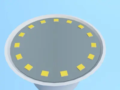 LED LIGHTBULB REAL SIZE 3D model