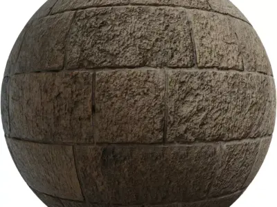 Rustic Ashlar Stone Blocks PBR Texture  Texture