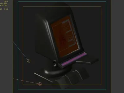 Satellite city object 01 3D model