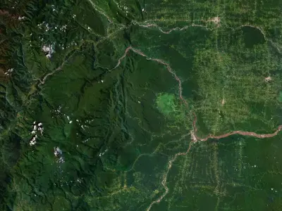 Ecuador Terrain 3D Map 3D model