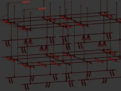 Track light Liberty 3 in 1 3D model