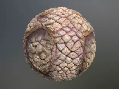 Material Skin Monster 49 Seamless PBR Texture Texture