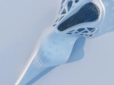 Futuristic building 6 3D model