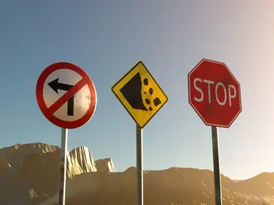 Traffic Signs 3D model