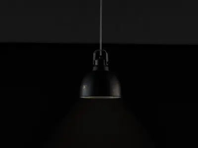 Ceiling Lamp Metallic  Low-poly 3D model