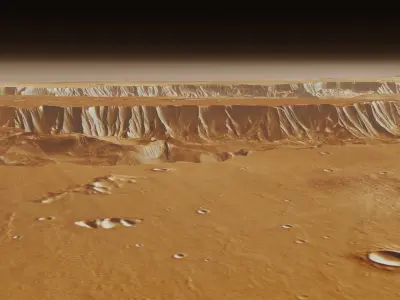 Mars Valles Marineris Alien Planet Sci-Fi Fantasy Scenery 3D model