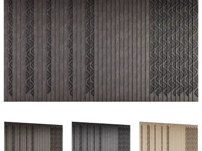 Ethno Rivne Wall Panels 3D model