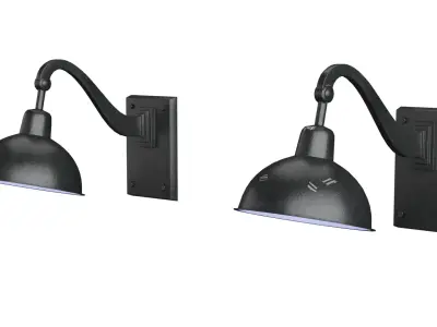 Street Wall Light Low-poly 3D model