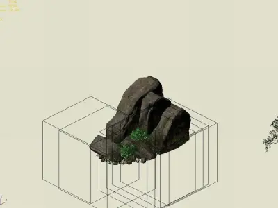 Explore the mountains - rocks 014 3D model