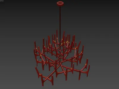 Tusk Chandelier 2 3D model