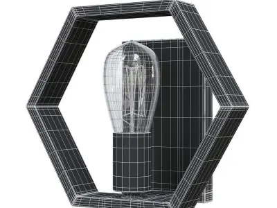 MODERN HEXAGON SCONCE 3D model