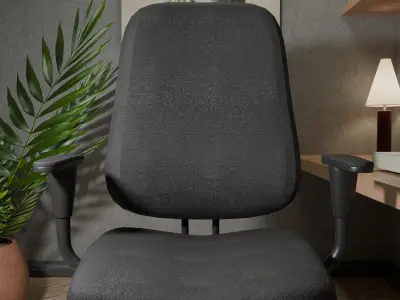 Archviz Single Seat 4  Basic Scene and Lighting 3D model