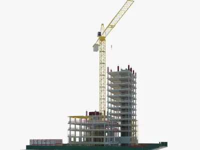  Construction Building site 3D model