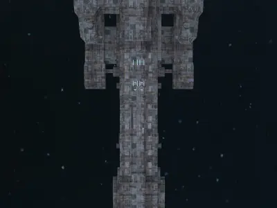 Stargate SG-1 Prometheus Spaceship Replica 3D model 3D model