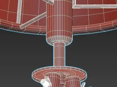 stello-t1-00-11 wooden tripod floor lamp with shade 3D model