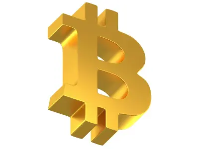 Bitcoin Symbol 01 3D model