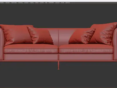 BARLOW sofa Low-poly 3D model
