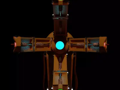 Sci-fi robotic arm 3D model