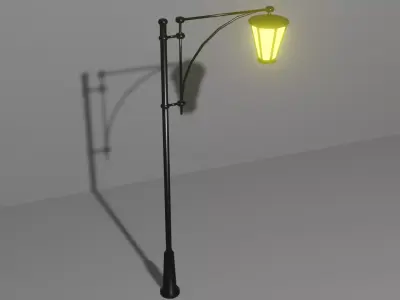 Low Poly Street Lamp Pack Low-poly 3D model