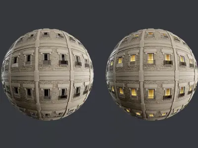 Building Facade Seamless PBR Texture 12 Texture