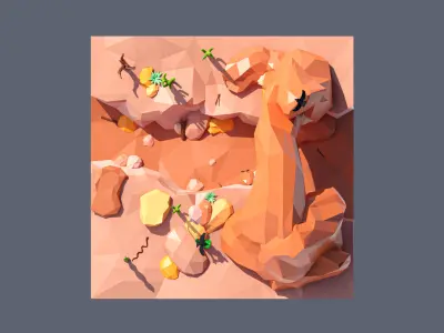 land 41A Low-poly 3D model