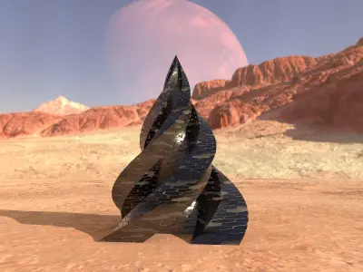 Pyramid Building Hex 3D model