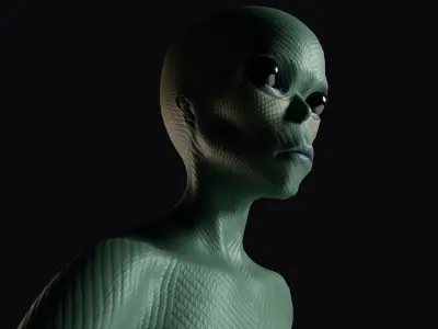 Realistic Alien 3D model