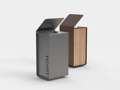 METALCO YES LITTER BIN COLLECTION 3D model