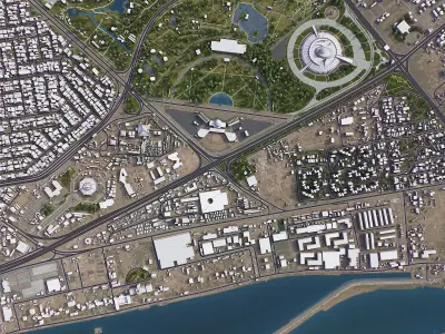 TOP 10 Cities in Iraq 3D Model Pack