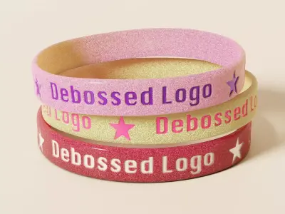 Silicone Wristband Low-poly 3D model