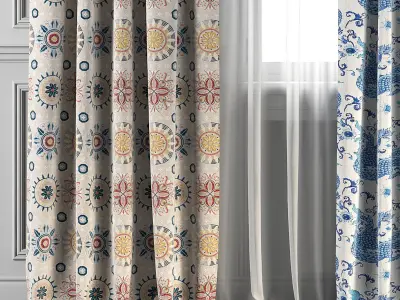 Curtain Set 104 3D model