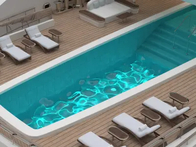 Tanzanite Superyacht 3D model