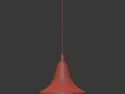 Untitled golden glass pendant light 3D model