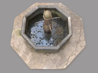  Public Fountain  3D model