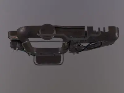 Sci-Fi DoorFrame Low-poly 3D model