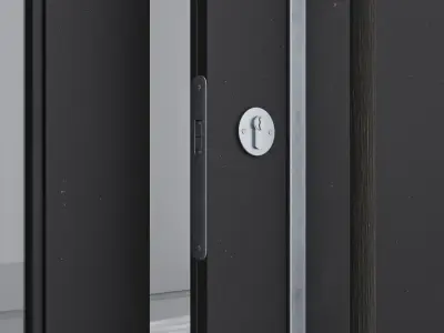Aluminium door 109 3D model