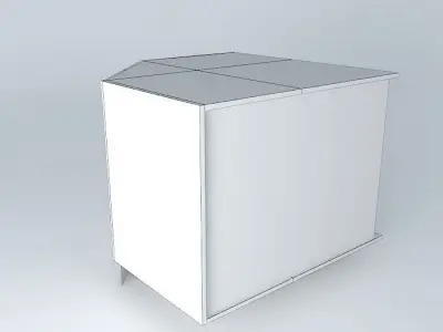 BC2D0D cube with light on top Free 3D model