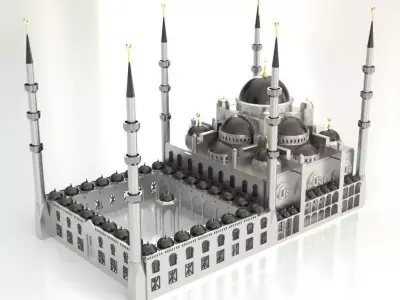 Sultanahmet Mosque 3D model 3D print model