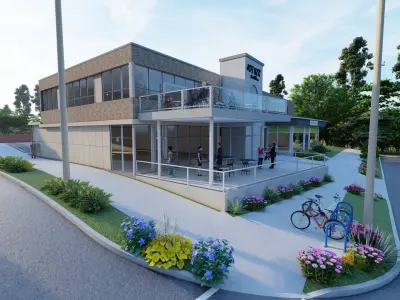 Dine Bar Restaurant 3D model