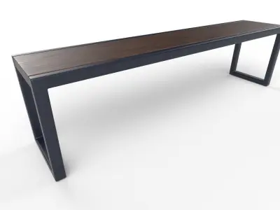 Bench  M11 Low-poly 3D model
