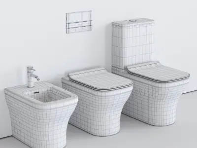Noken Forma WC Low-poly 3D model
