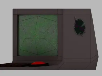 Retro Computer Free low-poly 3D model