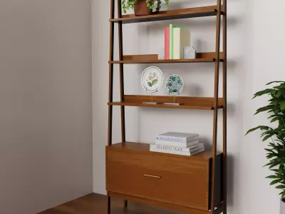 Amazing Realistic Bookcase   3D model purchase